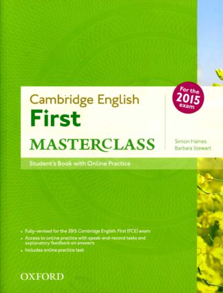 CAMBRIDGE ENGLISH: FIRST MASTERCLASS - ST WITH ONLINE PRACTICE TEST